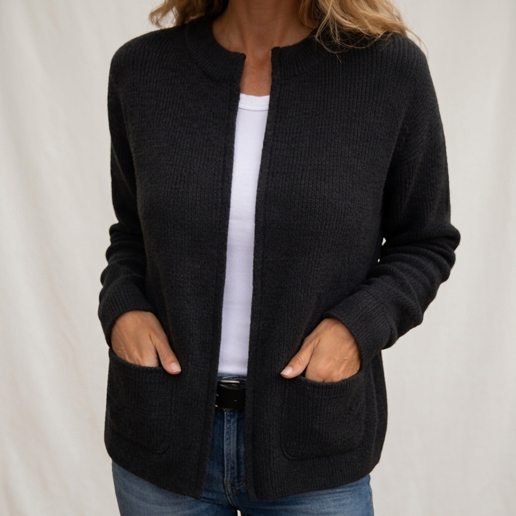 Sylverine - Cardigan en maille à poches ouvertes
