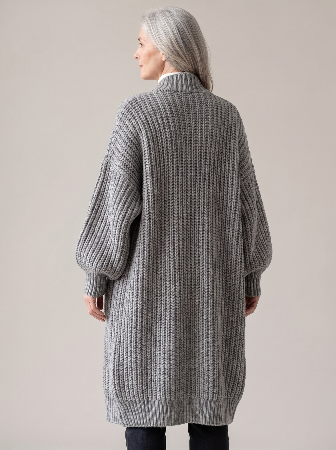 Rosalienne - Cardigan long doux au toucher