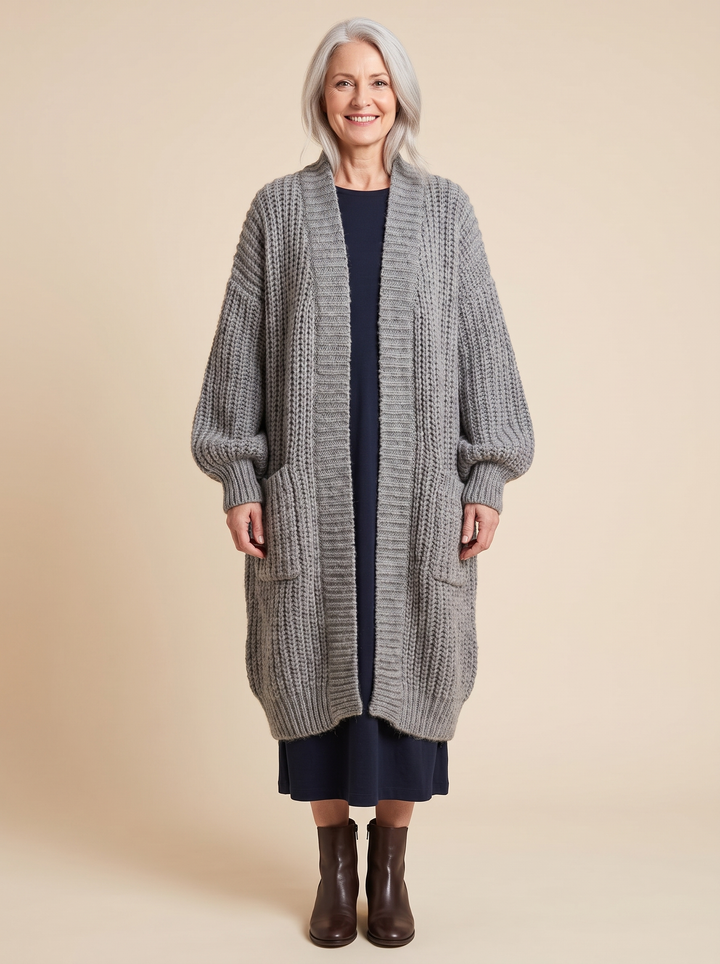 Rosalienne - Cardigan long doux au toucher