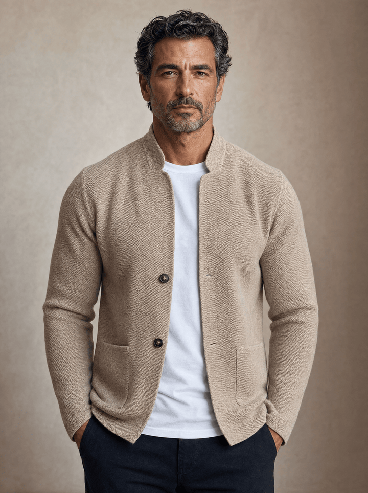 Corben - Blazer en maille texturée pour homme