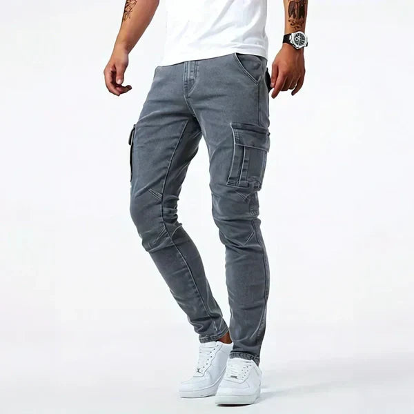 Asher - Jean cargo haut de gamme