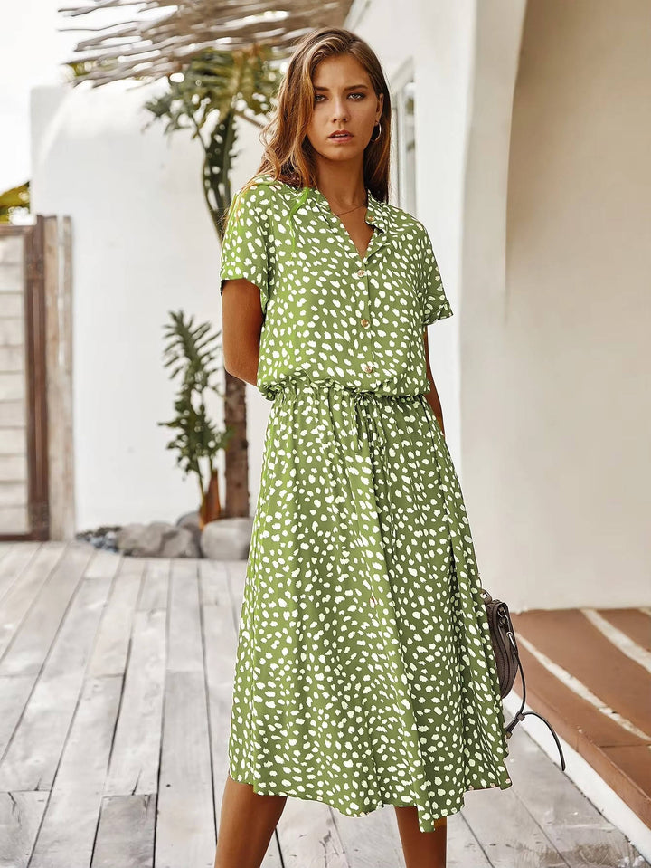 Viviana - Robe midi décontractée à col