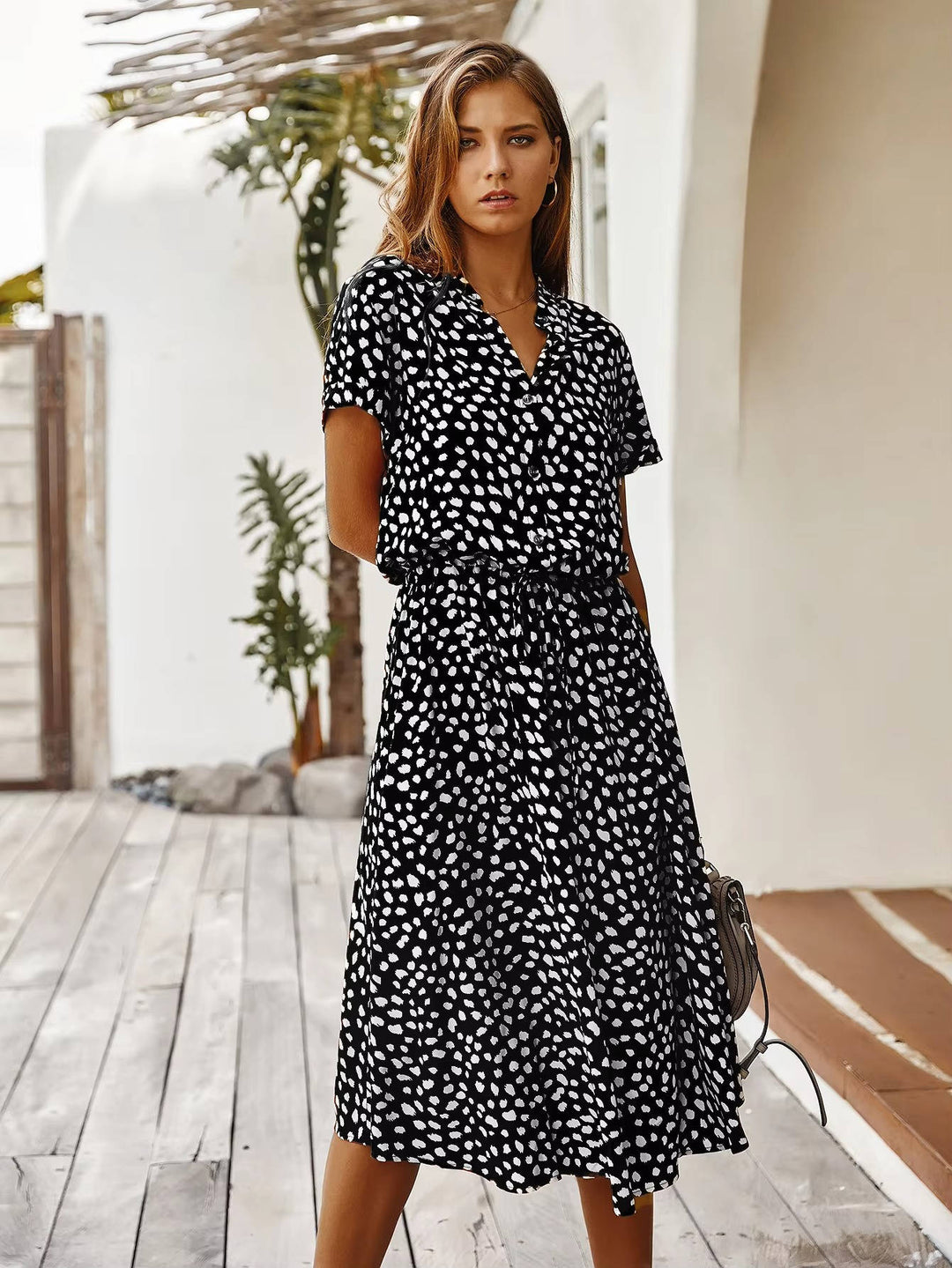 Novella - Robe midi boutonnée décontractée