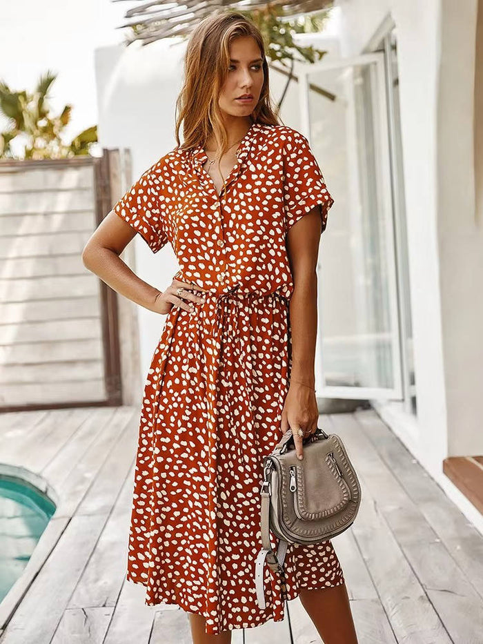 Novella - Robe midi boutonnée décontractée