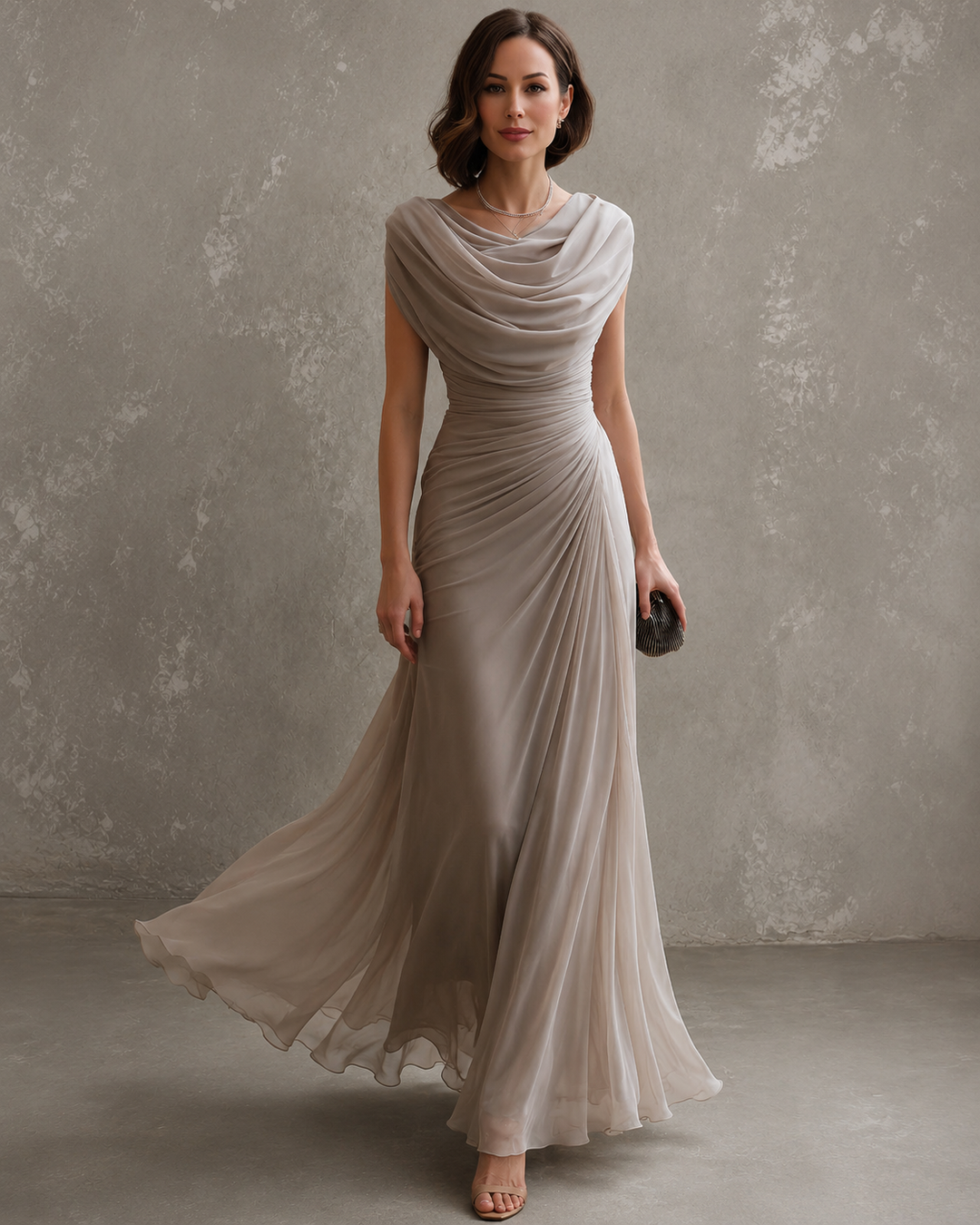 Zorabelle - Robe longue drapée