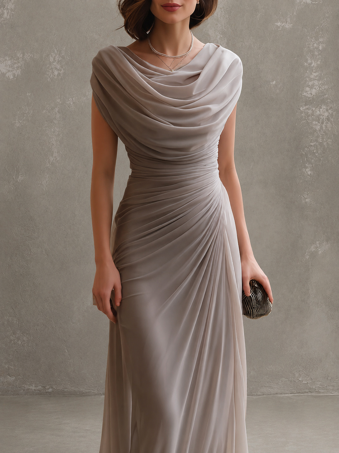 Zorabelle - Robe longue drapée