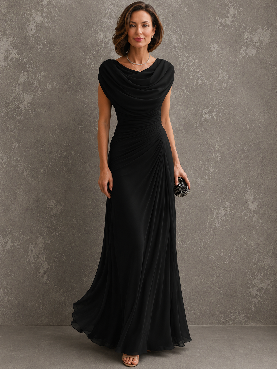 Zorabelle - Robe longue drapée