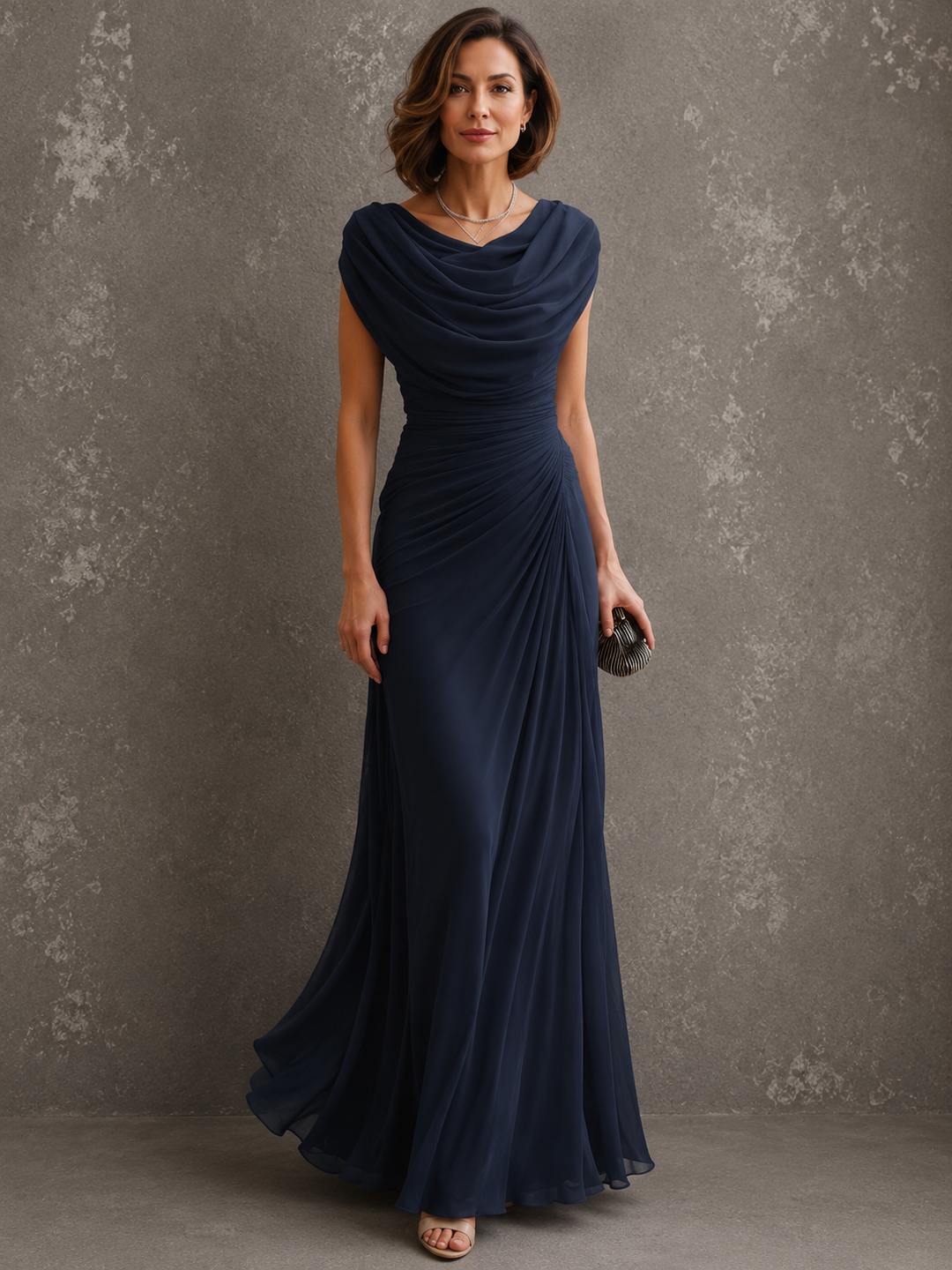 Zorabelle - Robe longue drapée