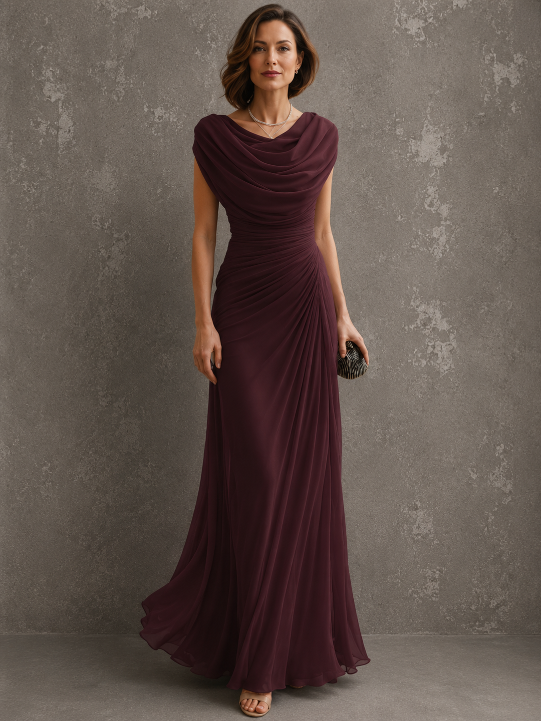 Zorabelle - Robe longue drapée