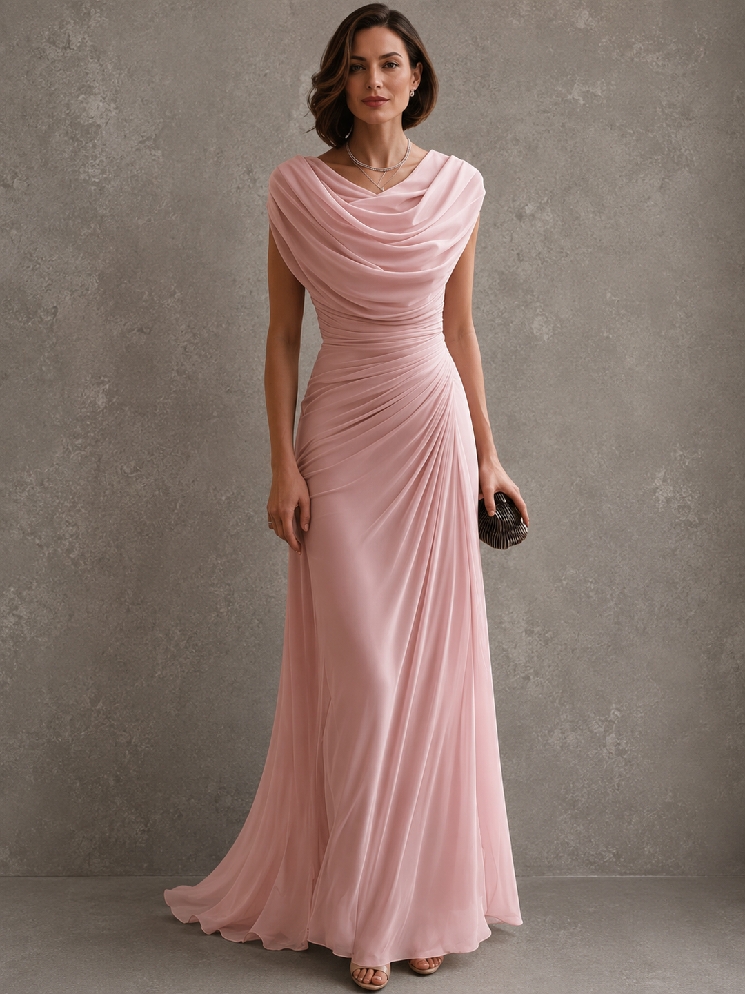 Zorabelle - Robe longue drapée