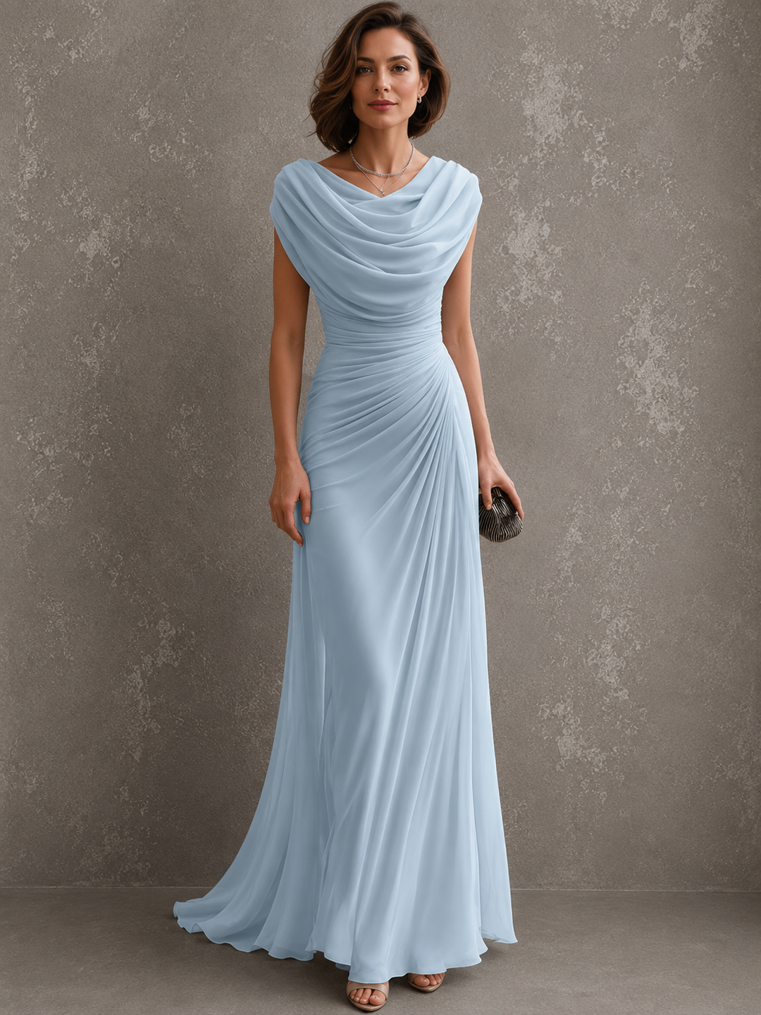 Zorabelle - Robe longue drapée