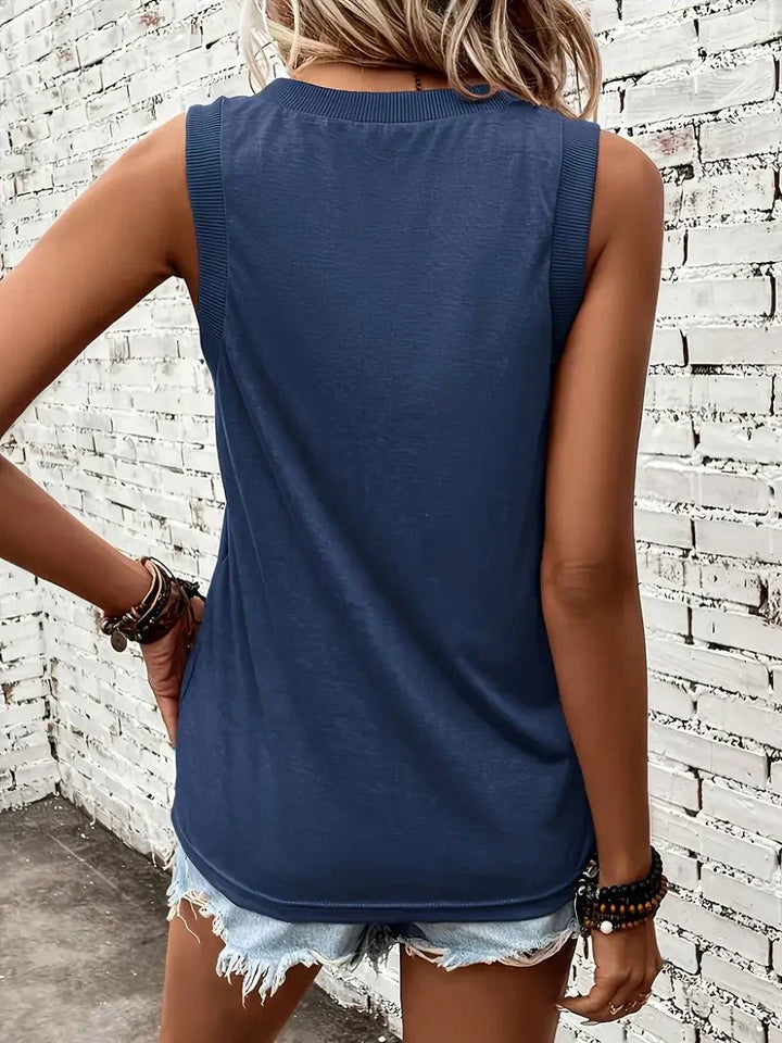 Megan - T-shirt doux au toucher à encolure cœur