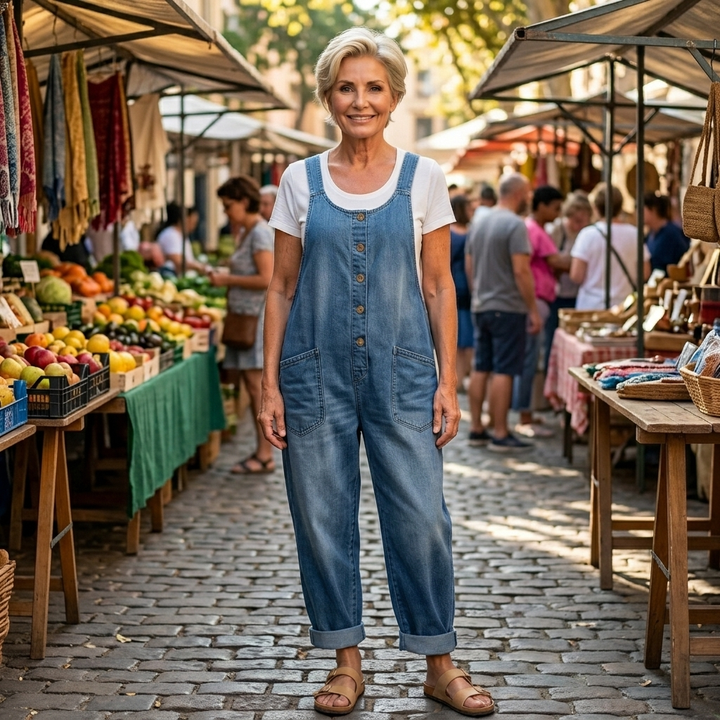 Rowella - Salopette à jambe large au toucher doux
