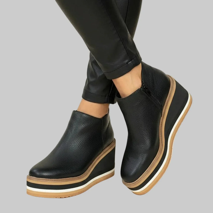 Fayloria - Bottines à talon compensé confortables