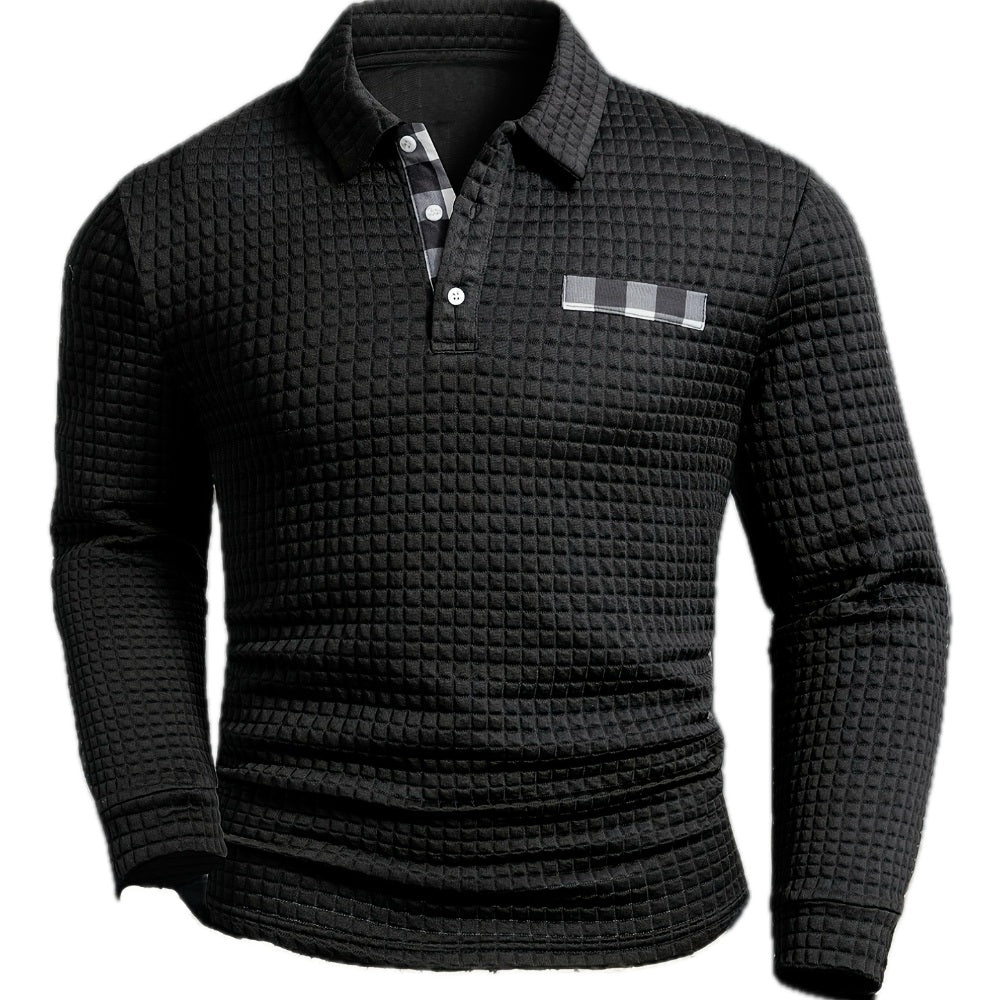 Eurig - Chemise à carreaux texturée, manches longues
