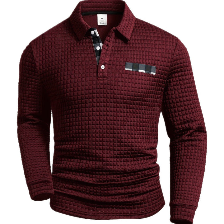 Eurig - Chemise à carreaux texturée, manches longues