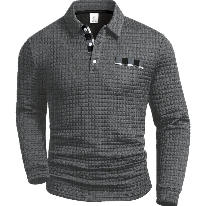 Eurig - Chemise à carreaux texturée, manches longues
