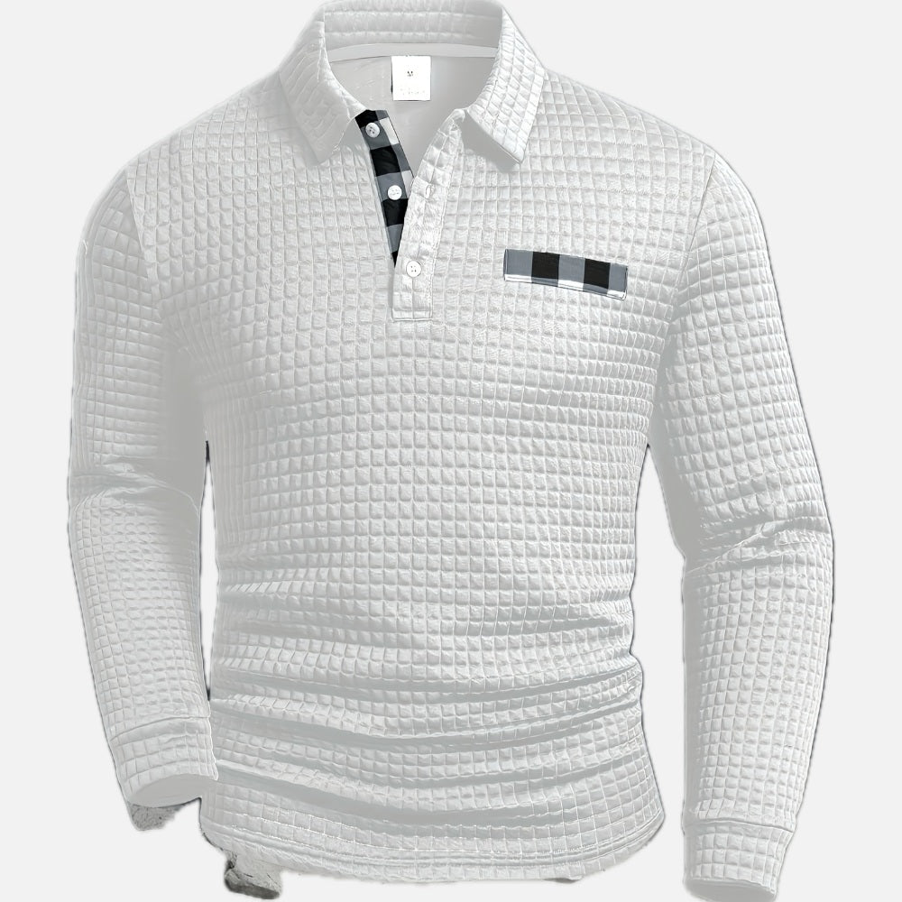 Eurig - Chemise à carreaux texturée, manches longues