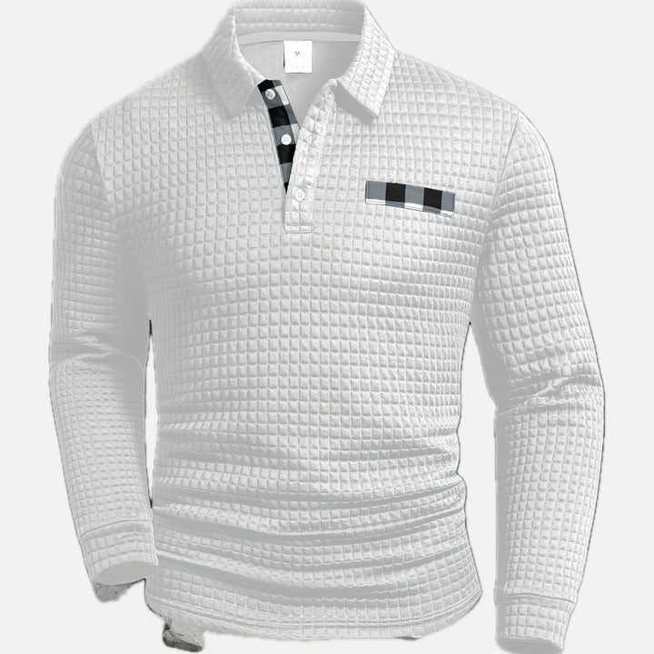 Eurig - Chemise à carreaux texturée, manches longues