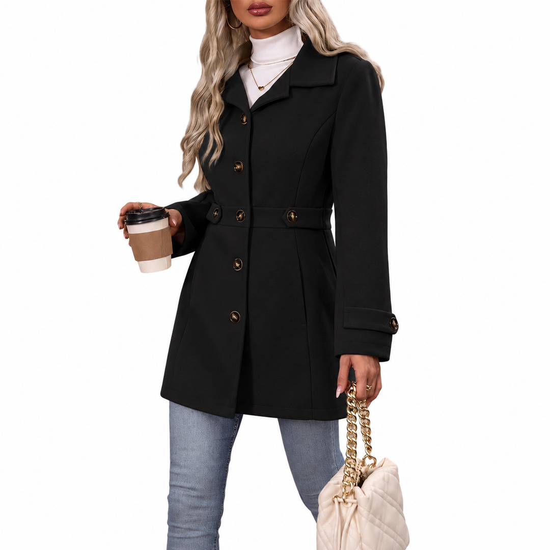 Adelma - Manteau ceinturé sur mesure