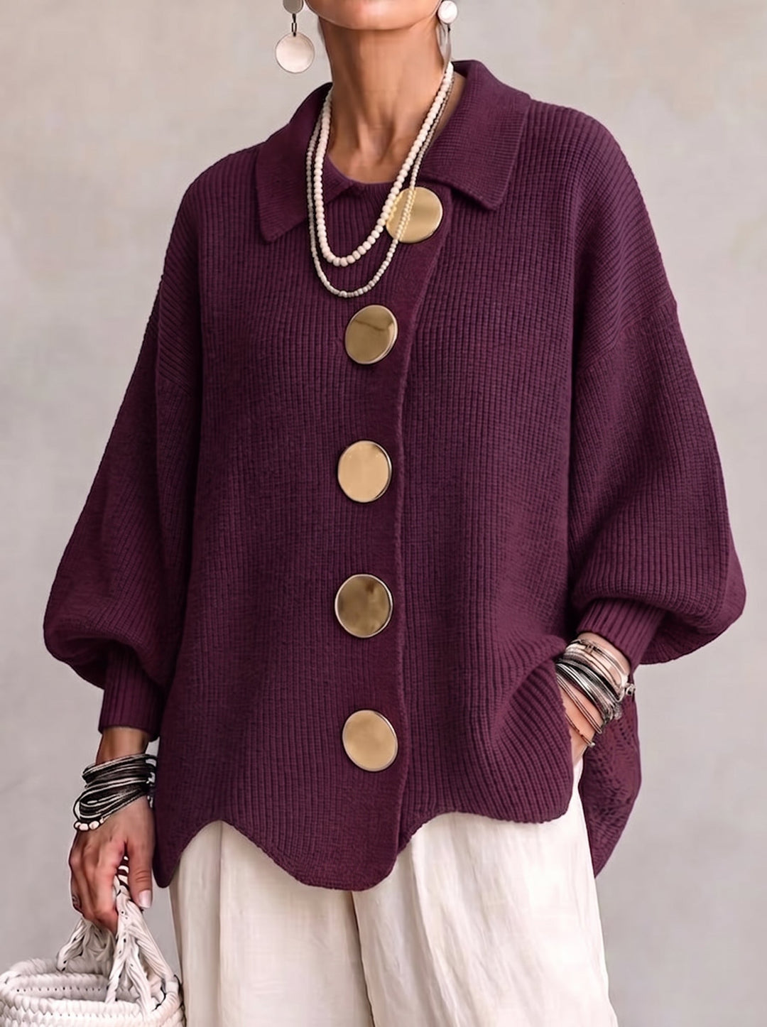 Kaelinae - Cardigan oversize épais