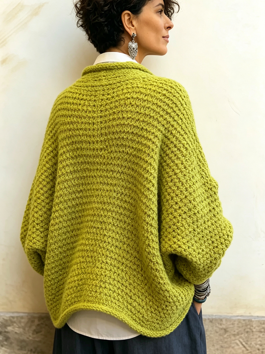 Orelle - Pull col V texturé