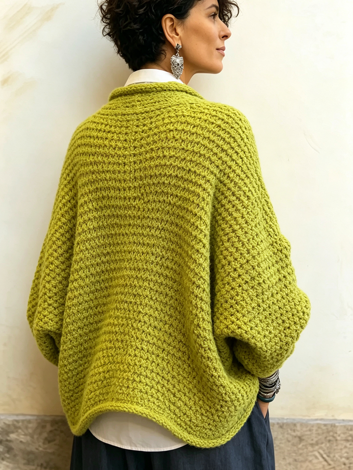 Orelle - Pull col V texturé