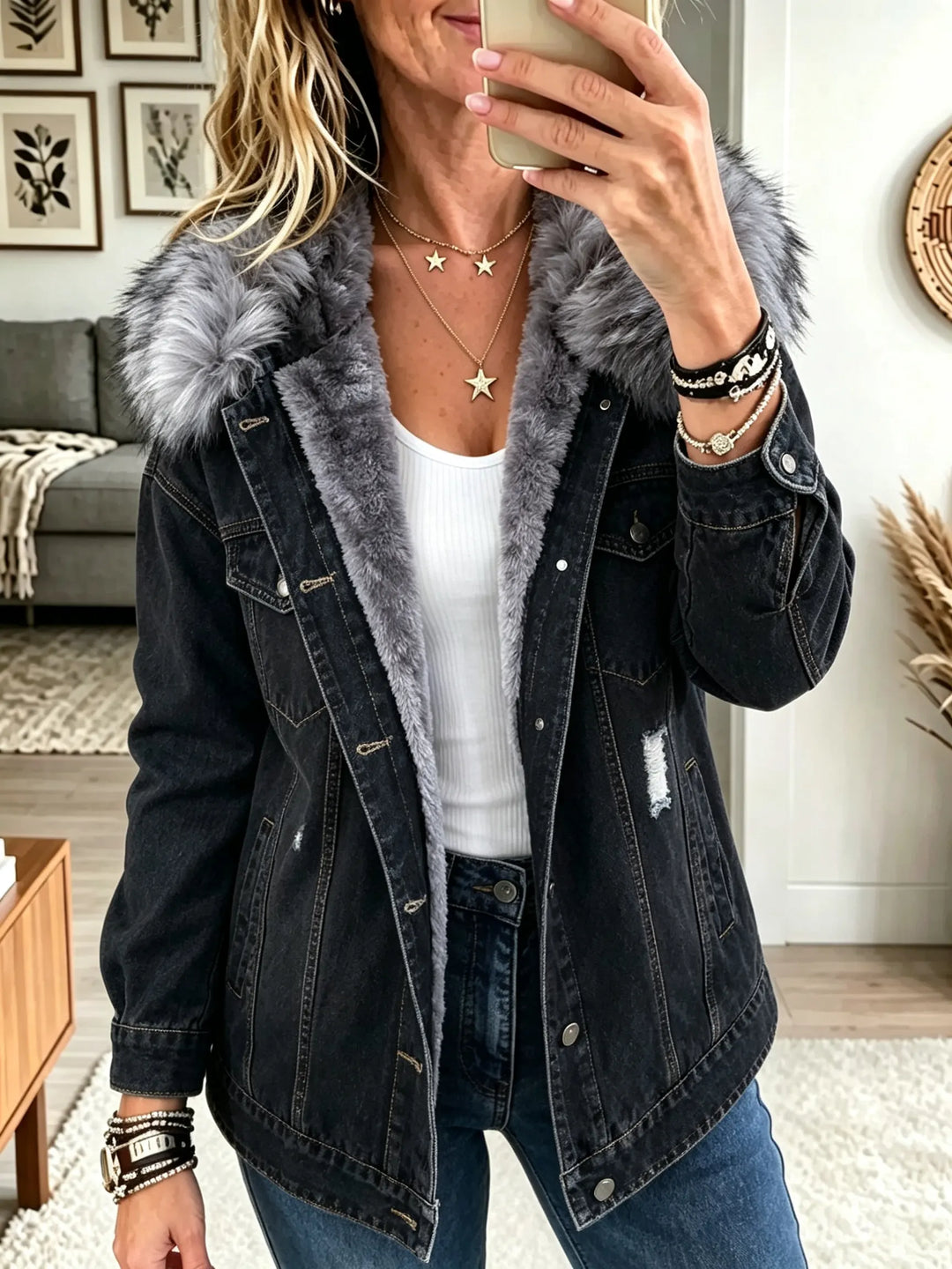 Raisa - Veste Trucker doublée