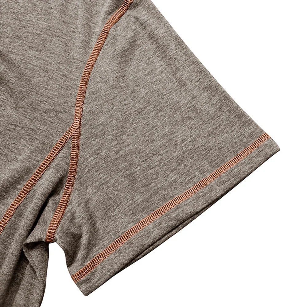 Bardwell - T-shirt Henley doux au toucher