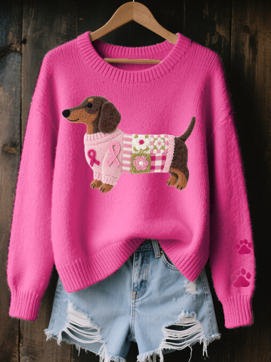 Caravine - Pull en maille patchwork pour chien