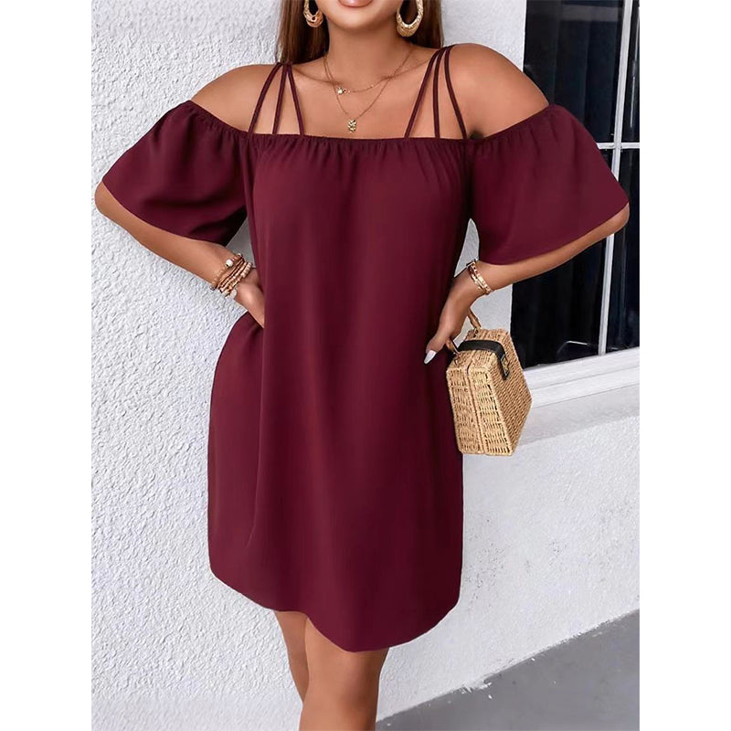 Alissia - Robe Bardot aérienne