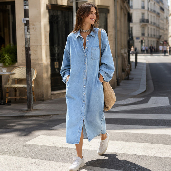 Arlestia - Robe-chemise facile d’entretien