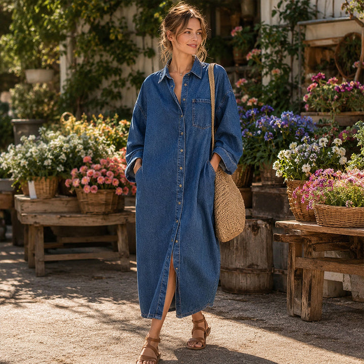 Arlestia - Robe-chemise facile d’entretien