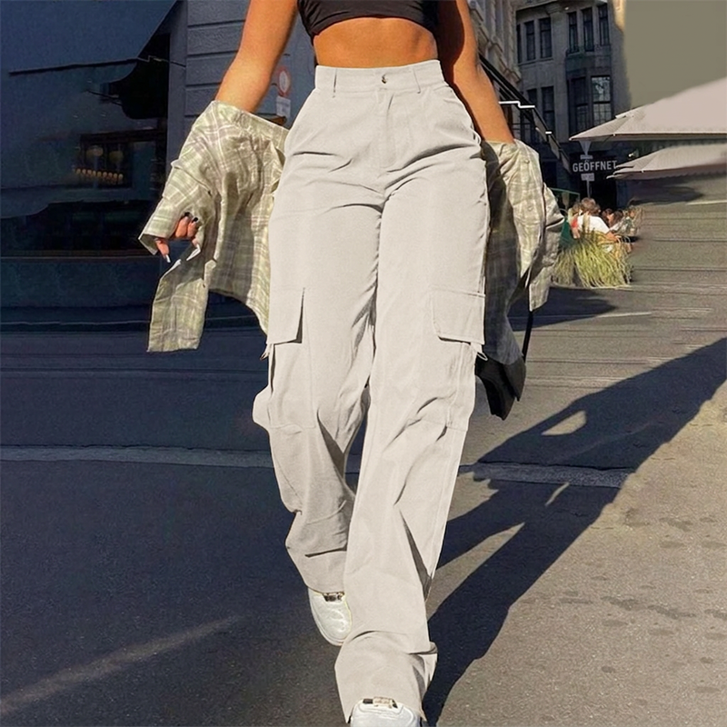 Liana - Pantalon cargo doux au toucher