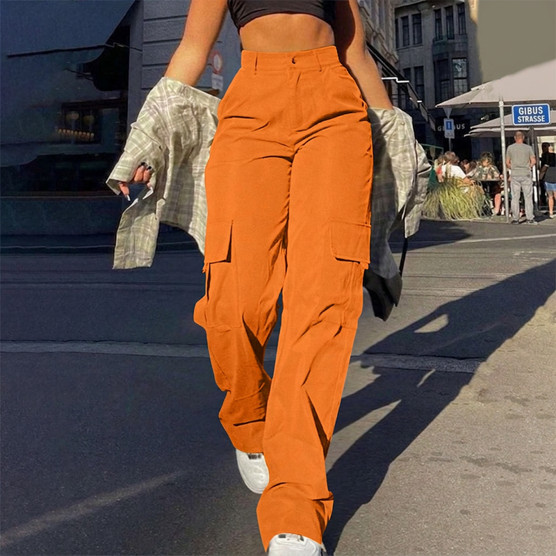 Liana - Pantalon cargo doux au toucher