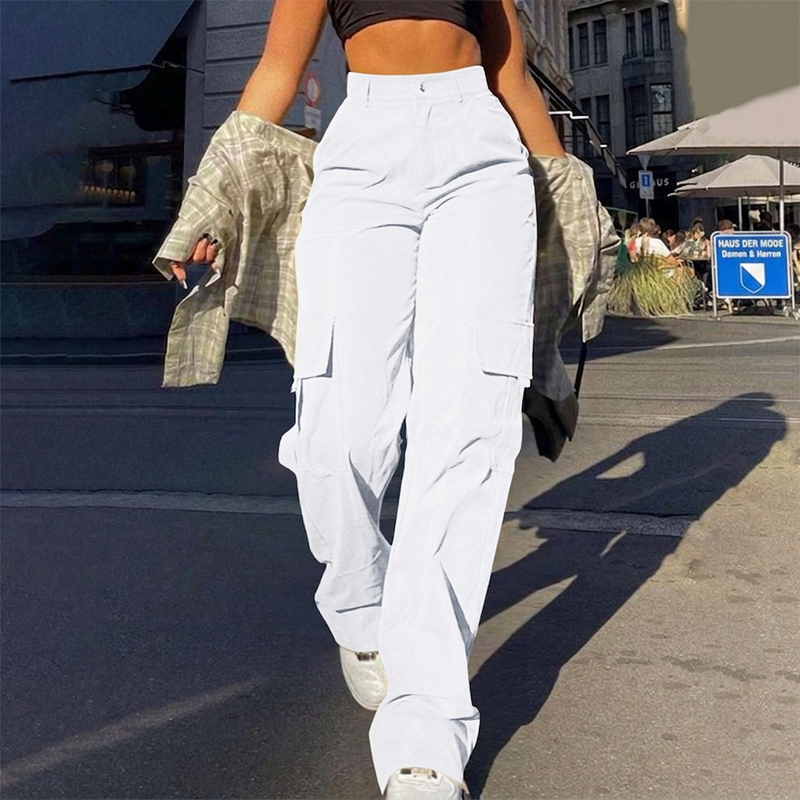 Liana - Pantalon cargo doux au toucher