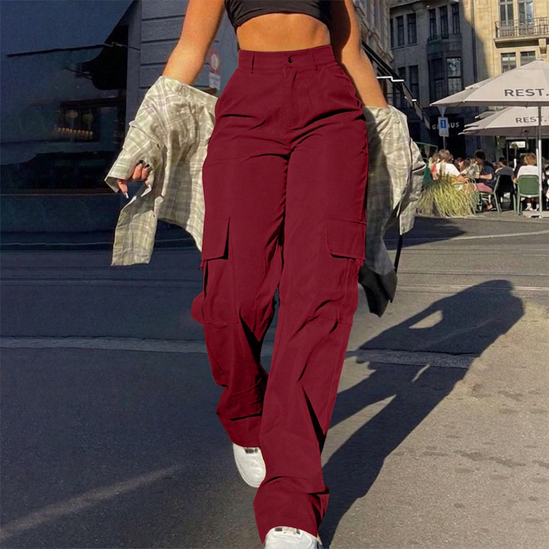 Liana - Pantalon cargo doux au toucher