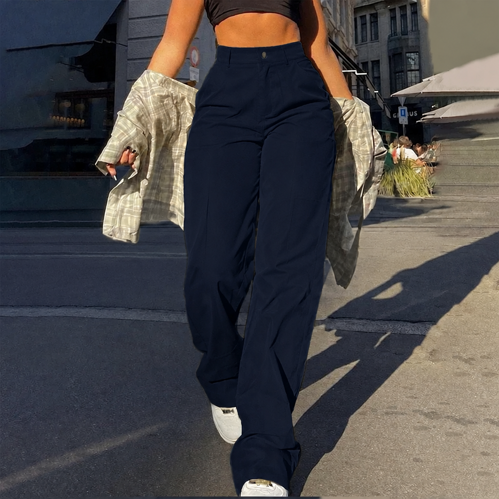 Liana - Pantalon cargo doux au toucher