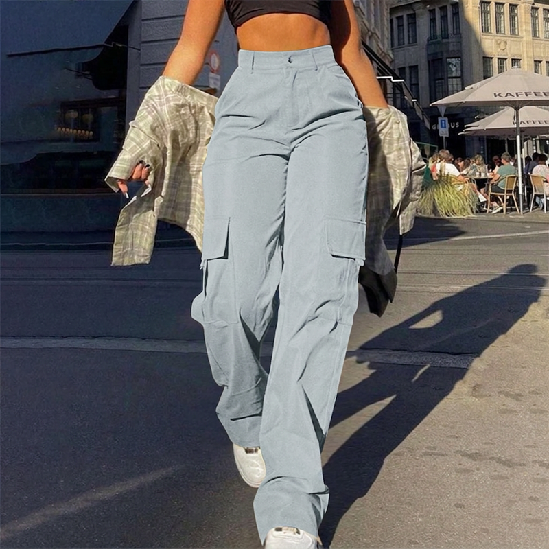 Liana - Pantalon cargo doux au toucher