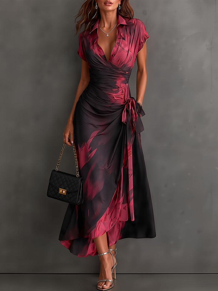 Kaia - Robe-chemise portefeuille au toucher doux
