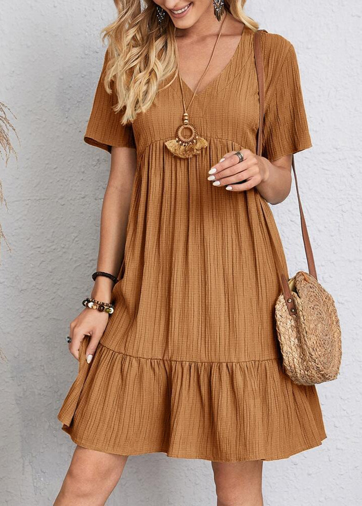 Flavia - Robe fluide à volants superposés