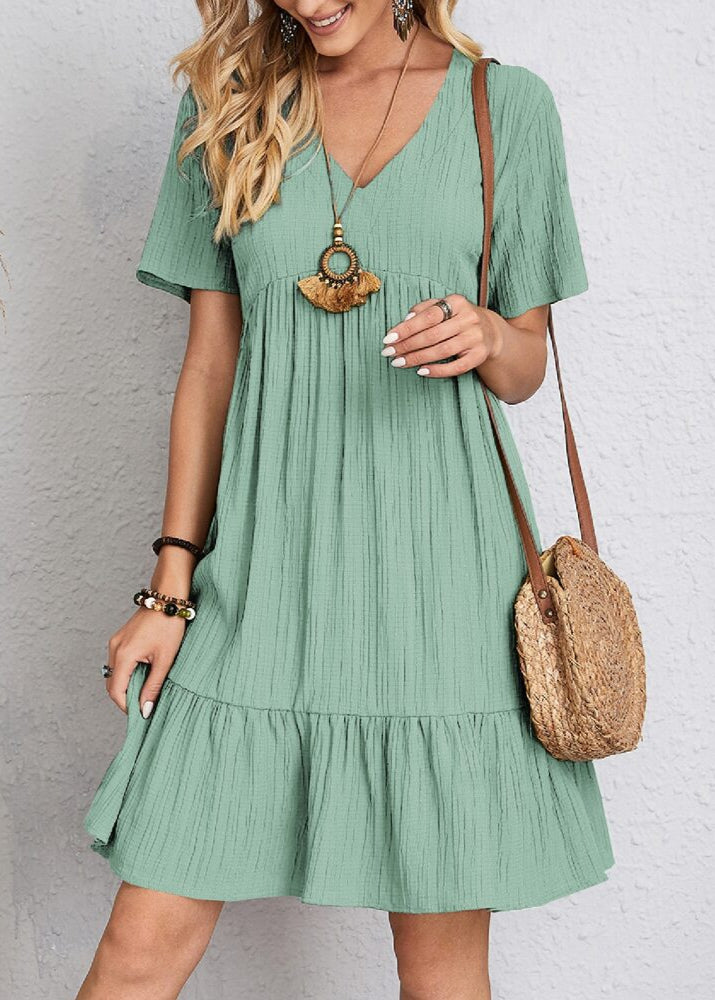 Flavia - Robe fluide à volants superposés