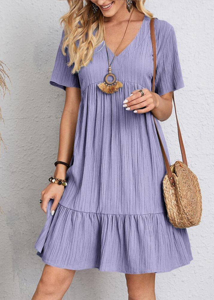 Flavia - Robe fluide à volants superposés