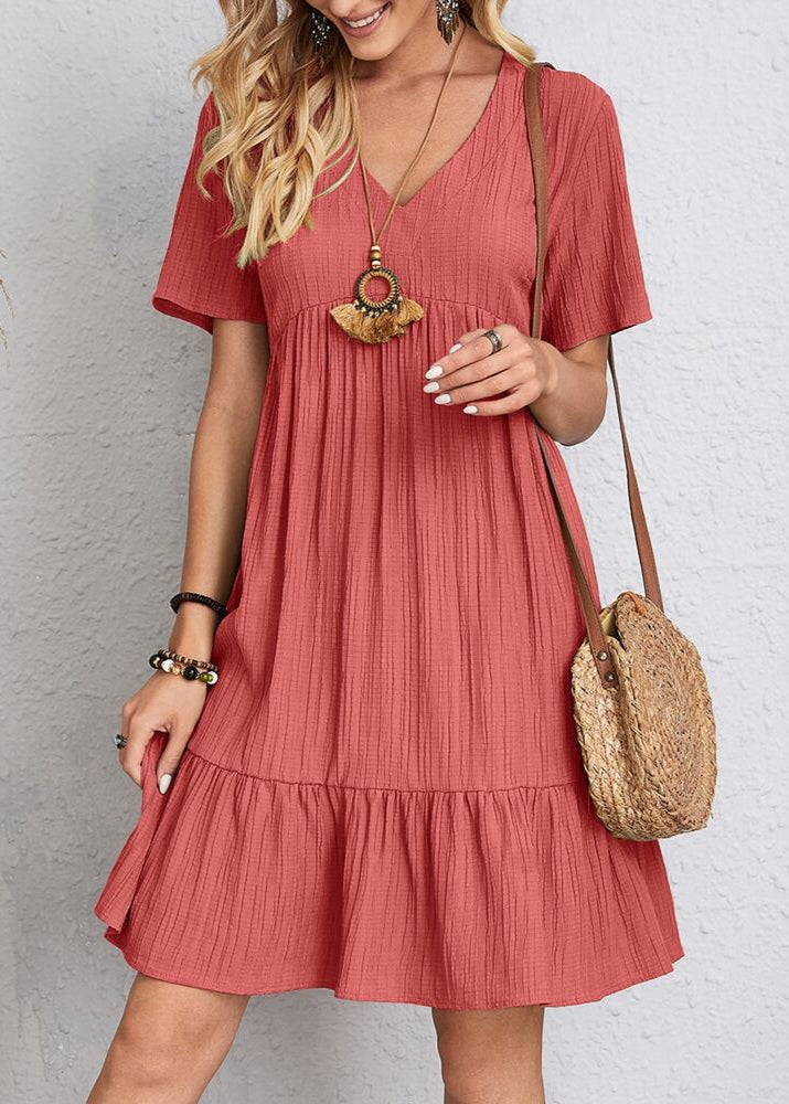 Flavia - Robe fluide à volants superposés