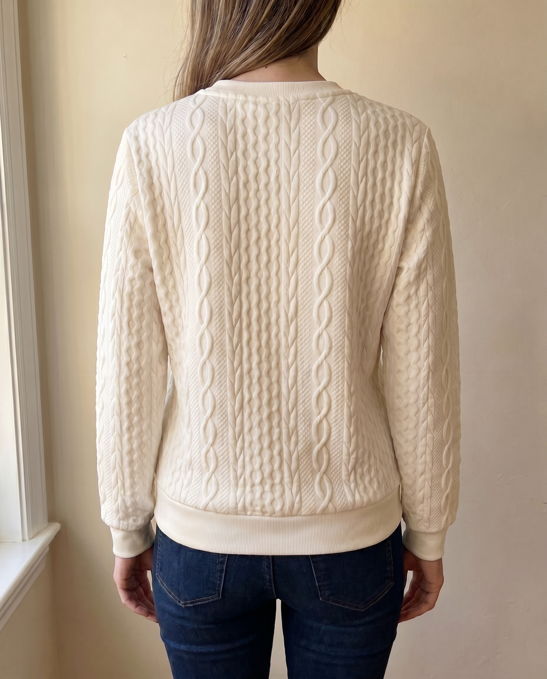 Darla - Pull zippé texturé